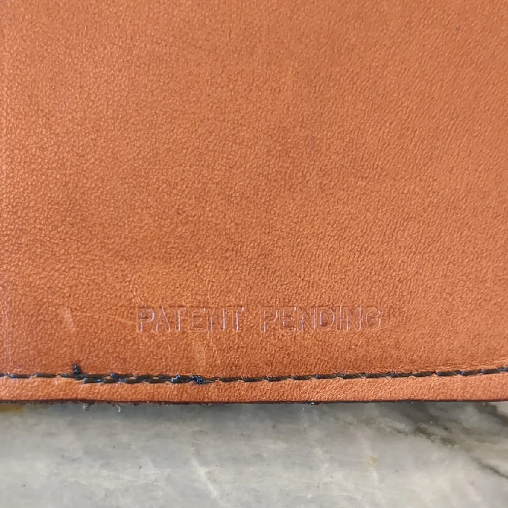 Tan Leather Key and Card Holder with Strap